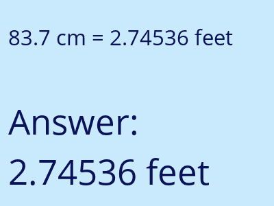 83.7 cm in feet image