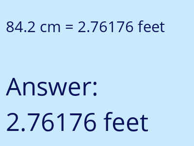 84.2 cm in feet image