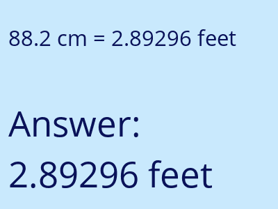 88.2 cm in feet image
