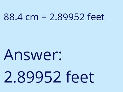 88.4 cm in feet image