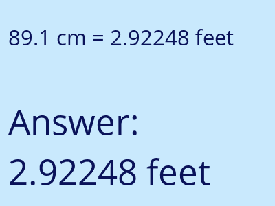 89.1 cm in feet image