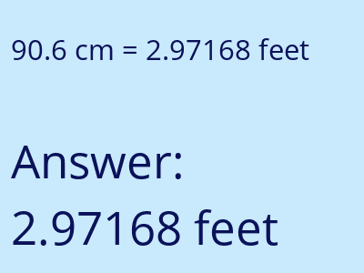 90.6 cm in feet image