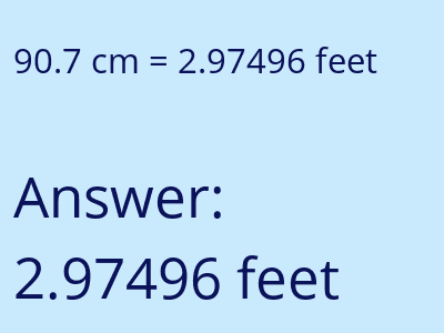 90.7 cm in feet image