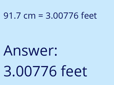 91.7 cm in feet image