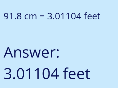 91.8 cm in feet image