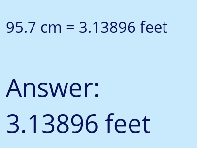 95.7 cm in feet image