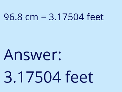 96.8 cm in feet image