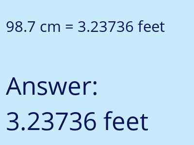 98.7 cm in feet image